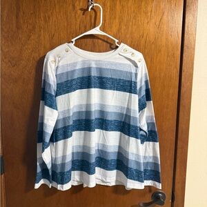 Nautical Striped Long Sleeve Kids Tee